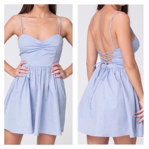 baby blue sundress